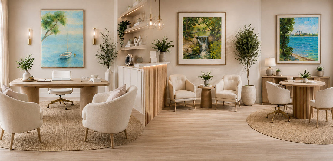 How Recalibrate and Exhale Designs Calming Art for Therapy Rooms