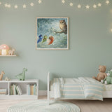 Children's artwork featuring characters from the  Sullie's Fariy Garden series designed with nature elements for peaceful and imaginative spaces.