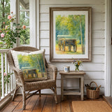 Rustic Wagon Under the Trees – Tranquil Country Wall Art