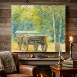 Rustic Wagon Under the Trees – Tranquil Country Wall Art